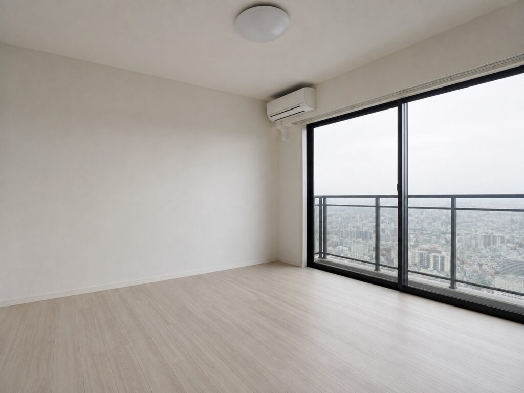 何も無い部屋。窓と、明るい床
